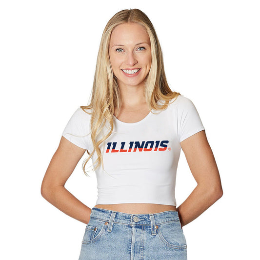 Illinois Fighting Illini Babydoll Womens Tee Shirt Officially Licensed