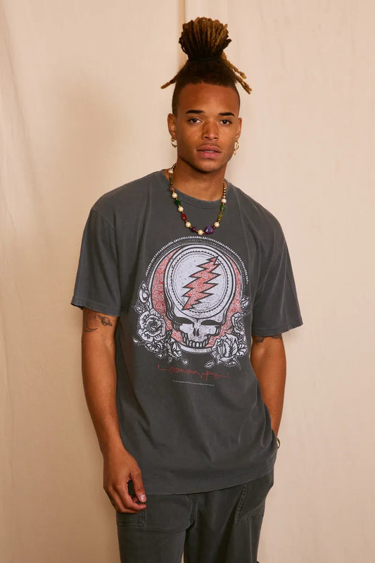 Grateful Dead Steal Your Face Mens Tee Shirt Black