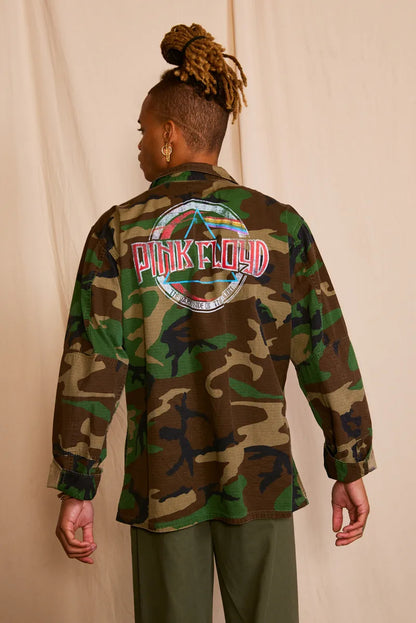 Pink Floyd Dark Side of the Moon Authentic Vintage Mens Camo Jacket