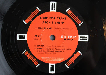 Archie Shepp – Four For Trane (LP Vinyl) Vinyl Record
