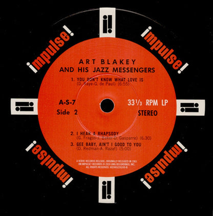Art Blakey & His Jazz Messenger – impluse! (LP Vinyl) Vinyl Record