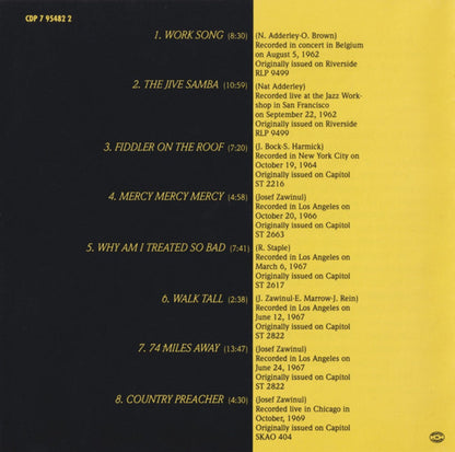 Cannonball Adderley Quintet – Best of the Capitol Years Music CD
