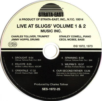 Charles Tolliver – Live At Slugs' Volume I & II Music CD