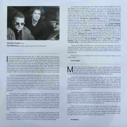 Charlie Haden & Pat Metheny – Beyond The Missouri Sky (2-LP Vinyl) Vinyl Record