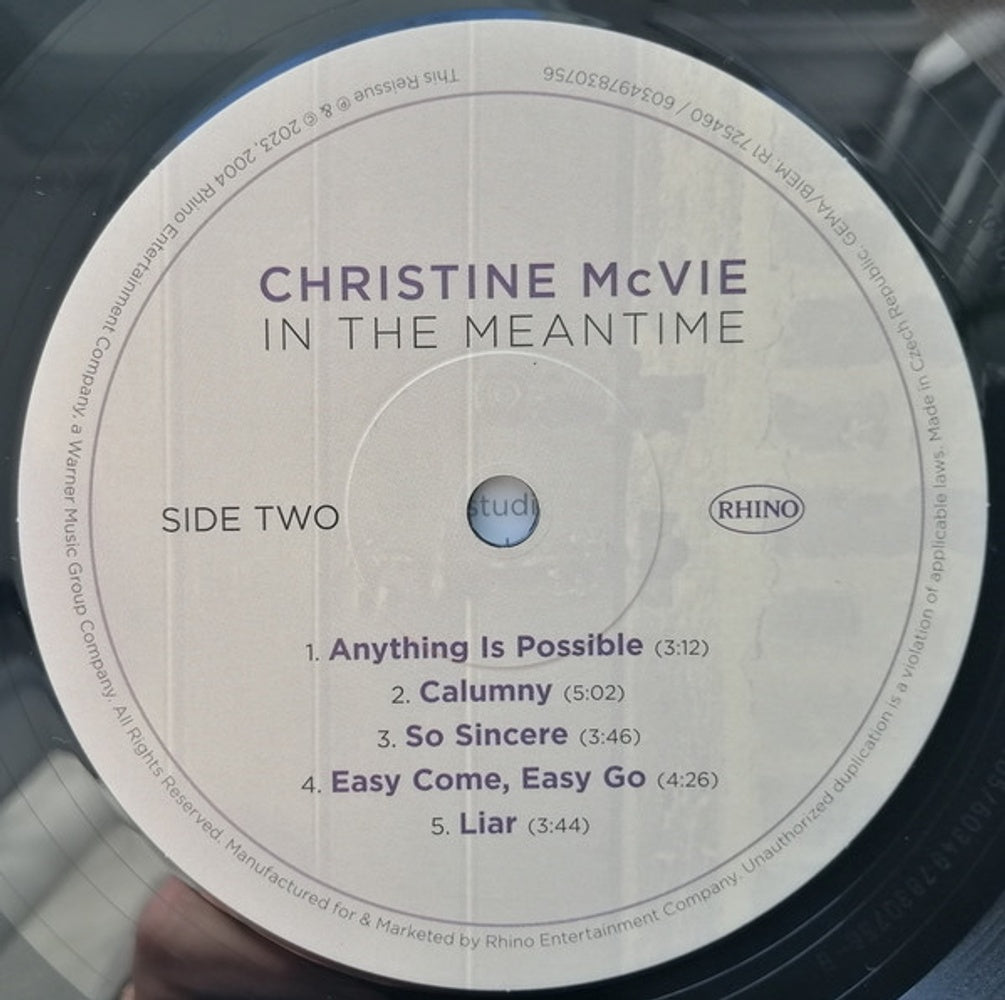 Christine McVie – In The Meantime (2-LP Vinyl) Vinyl Record