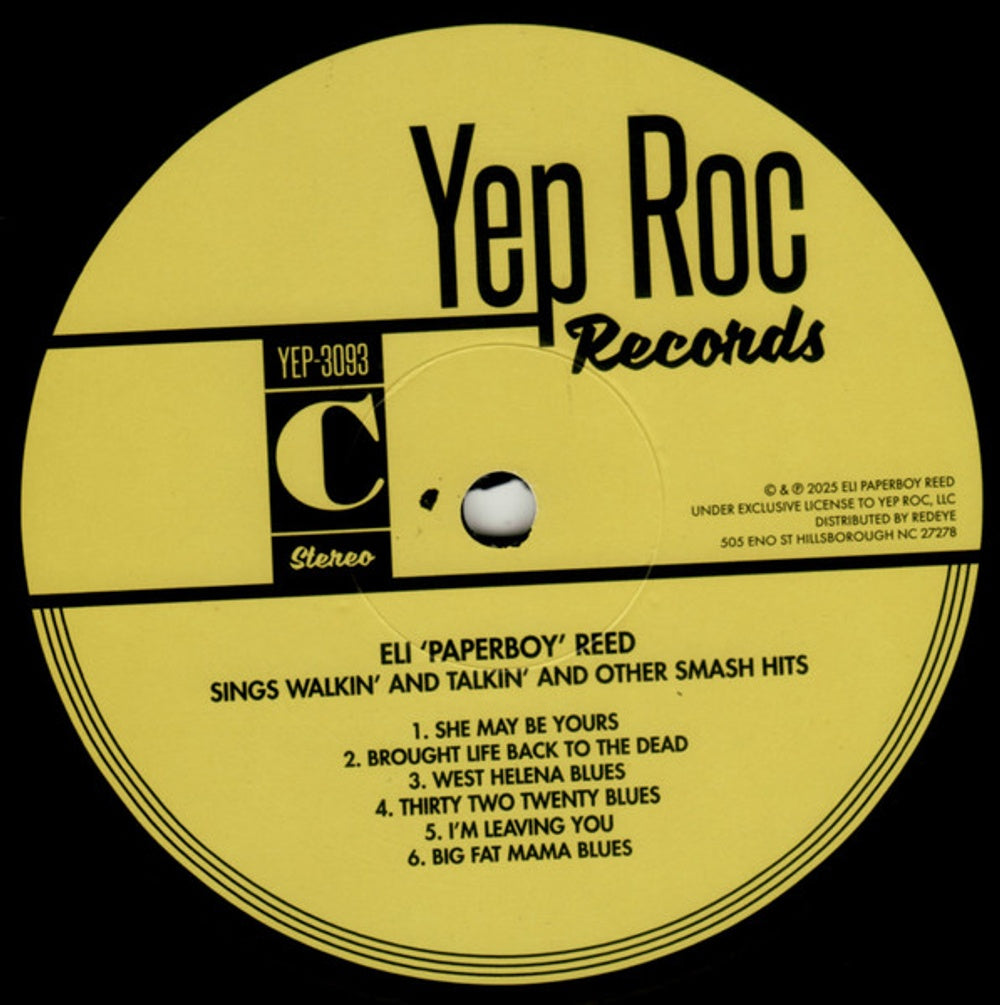 Eli "Paperboy" Reed – Sings Walkin' And Talkin' And Other Smash Hits (2-LP Vinyl) Vinyl Record