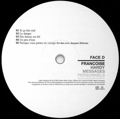 Francoise Hardy – Messages Personnels (2-LP Vinyl) Vinyl Record