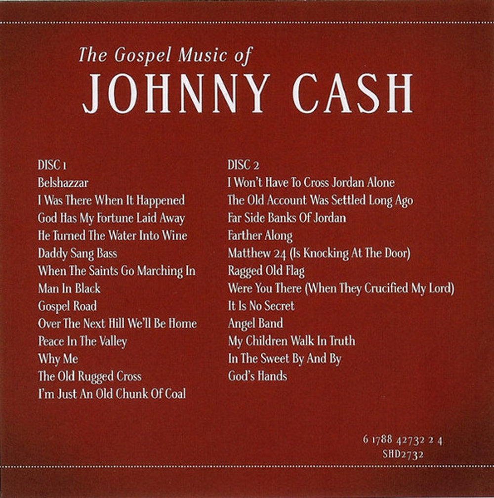 Johnny Cash/Willie Nelson/George Jones – The Gospel Music Of Johnny Cash (2-CD)