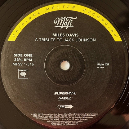Miles Davis – Tribute To Jack Johnson (Mobile Fidelity LP Vinyl) Vinyl Record