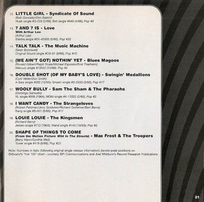 Nuggets - Original Artyfacts From The First Psychedelic Era Music CD