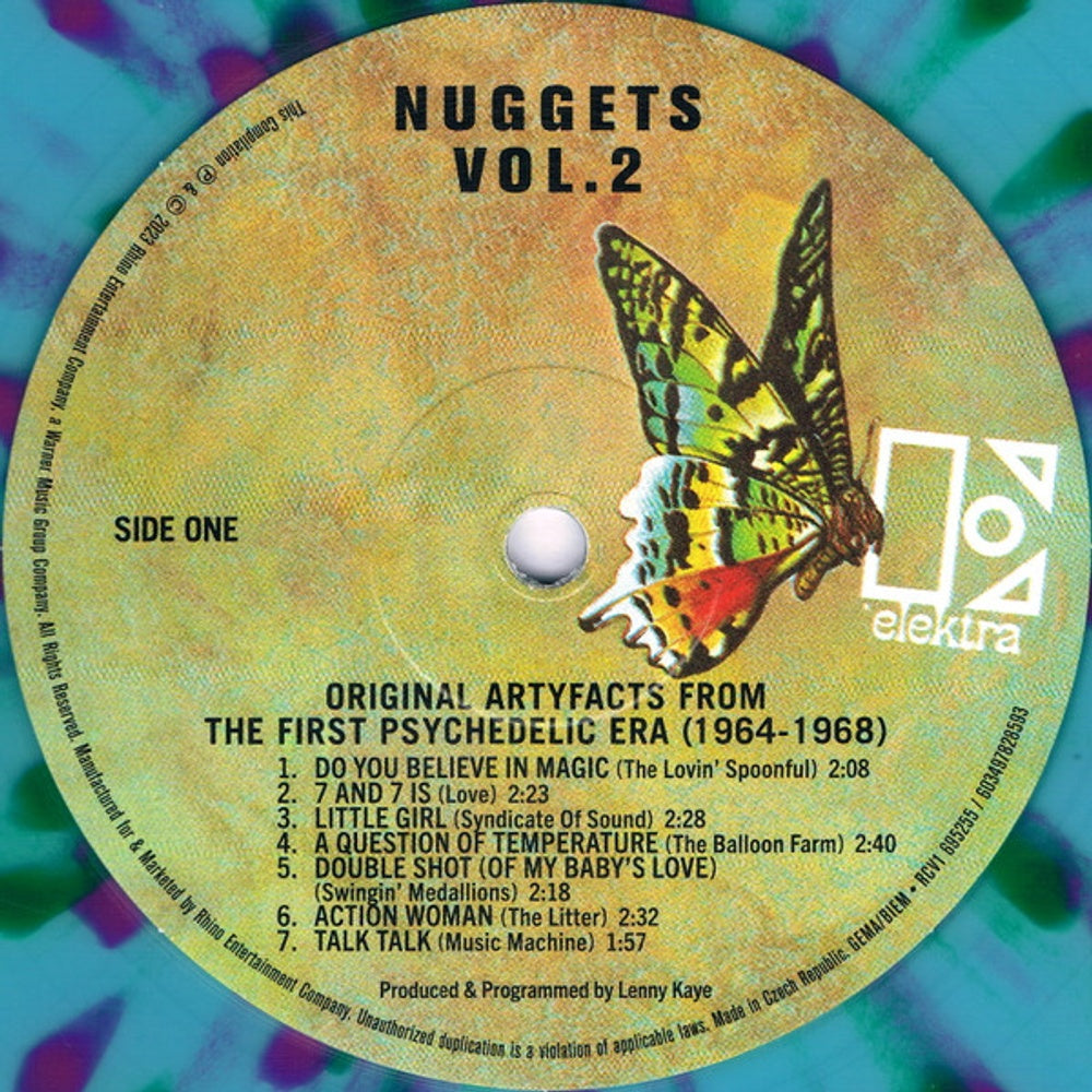 Nuggets – Original Artyfacts From The First Psychedelic Era (1965-1968), Vol. 2 (Blue Psychedelic 2-LP Vinyl) Vinyl Record