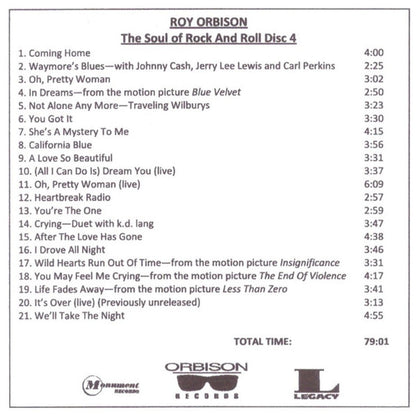 Roy Orbison – The Soul Of Rock and Roll (4-CD)