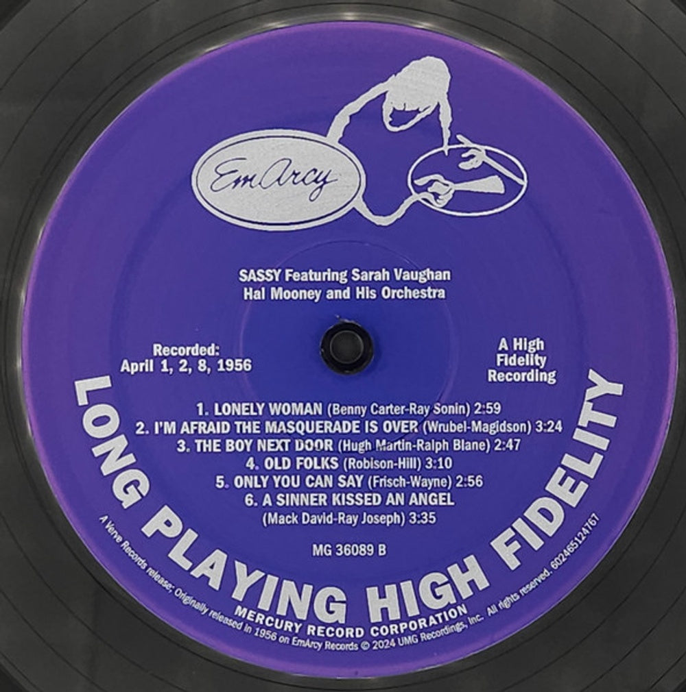 Sarah Vaughan – Sassy (LP Vinyl) Vinyl Record