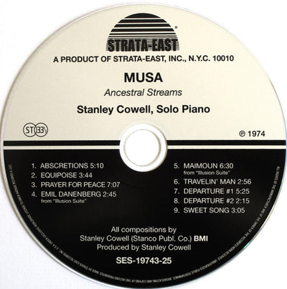 Stanley Cowell – Musa: Ancestral Streams Music CD