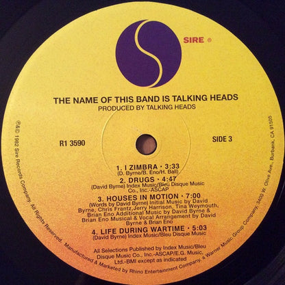 Talking Heads – The Name Of This Band Is Talking Heads (2-LP Vinyl) Vinyl Record