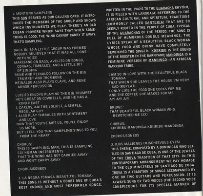 Vocal Sampling – Una Forma Mas Music CD