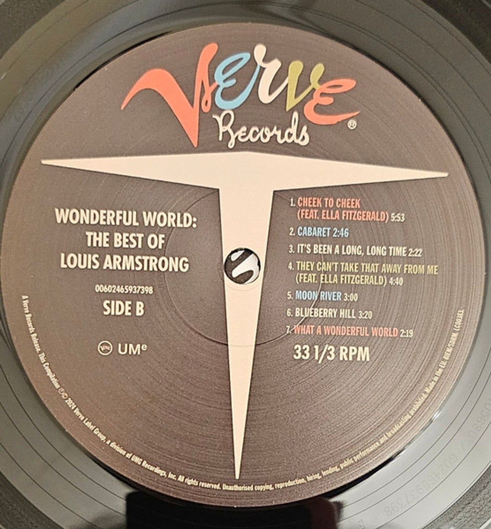 Wonderful World - The Best Of Louis Armstrong (LP Vinyl) Vinyl Record
