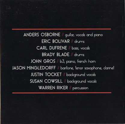 Anders Osborne – Peace Music CD