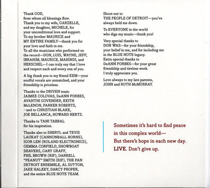 Dave McMurray – I Love Life Even When I'm Hurting Music CD