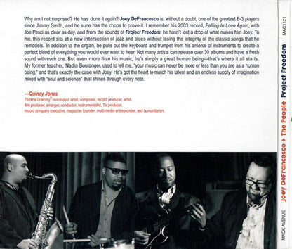 Joey Defrancesco – Project Freedom Music CD
