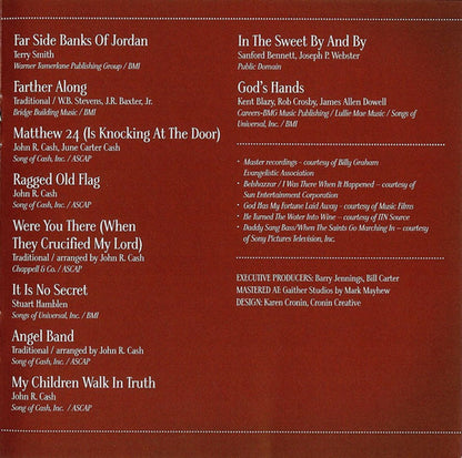 Johnny Cash/Willie Nelson/George Jones – The Gospel Music Of Johnny Cash (2-CD)