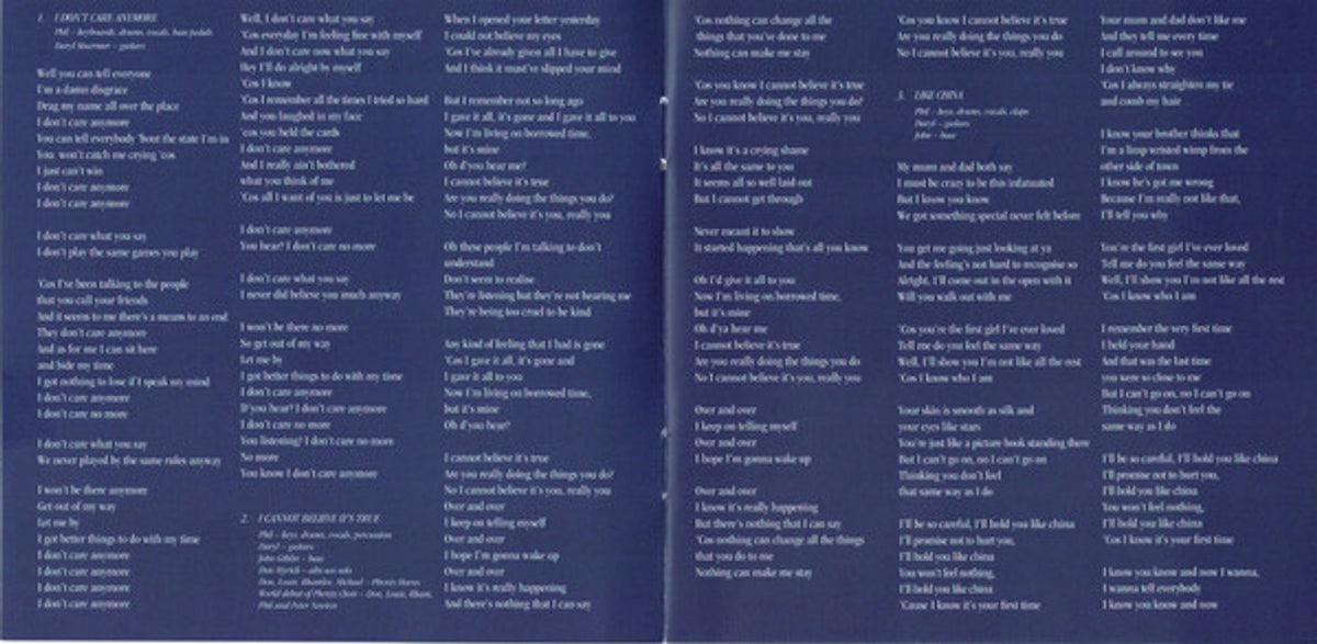 Phil Collins – Hello I Must Be Going Music CD