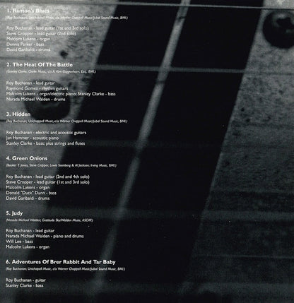 Roy Buchanan – Atlantic Years: Guitars on Fire Music CD