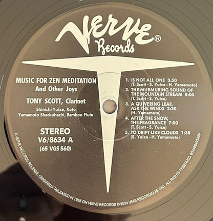 Tony Scott – Musc For Zen Meditation (LP Vinyl) Vinyl Record