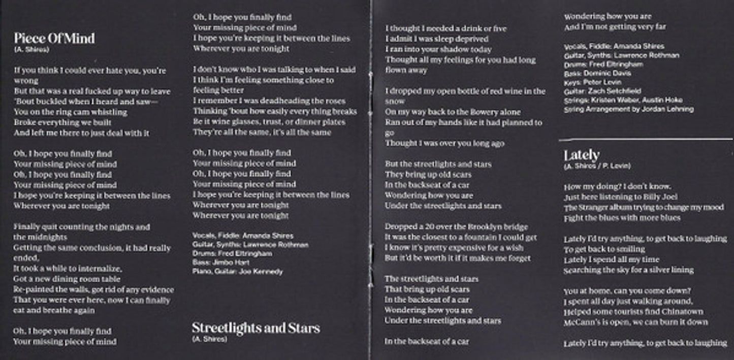 Amanda Shires – Nobody's Girl Music CD