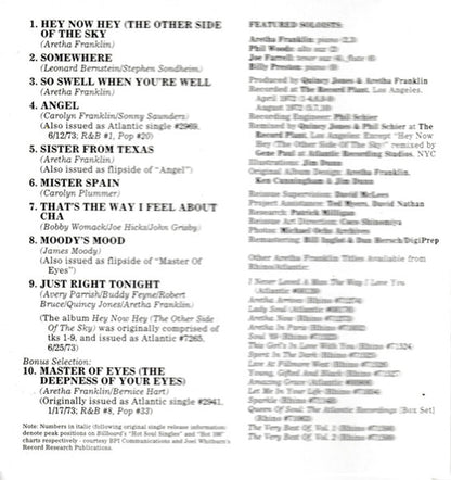 Aretha Franklin – Hey Now Hey Music CD