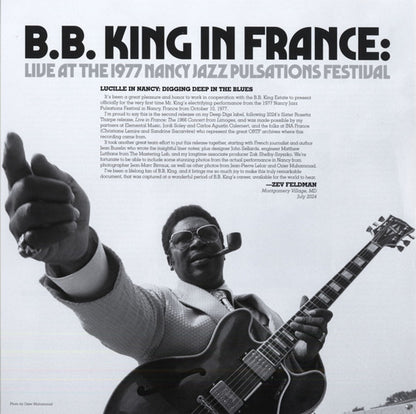 B.B. King – In France: Live at the Nancy Jazz Pulsations Festival (2-LP Vinyl) Vinyl Record