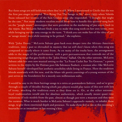 Cecile McLorin Salvant – Womanchild Music CD