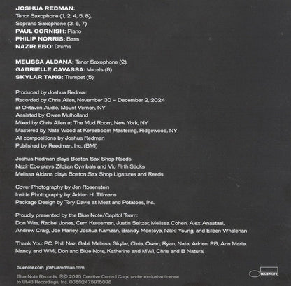 Joshua Redman – Words Fall Short Music CD