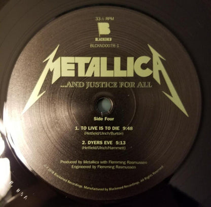 Metallica – ...And Justice For All: Remastered (2-LP Vinyl) Vinyl Record