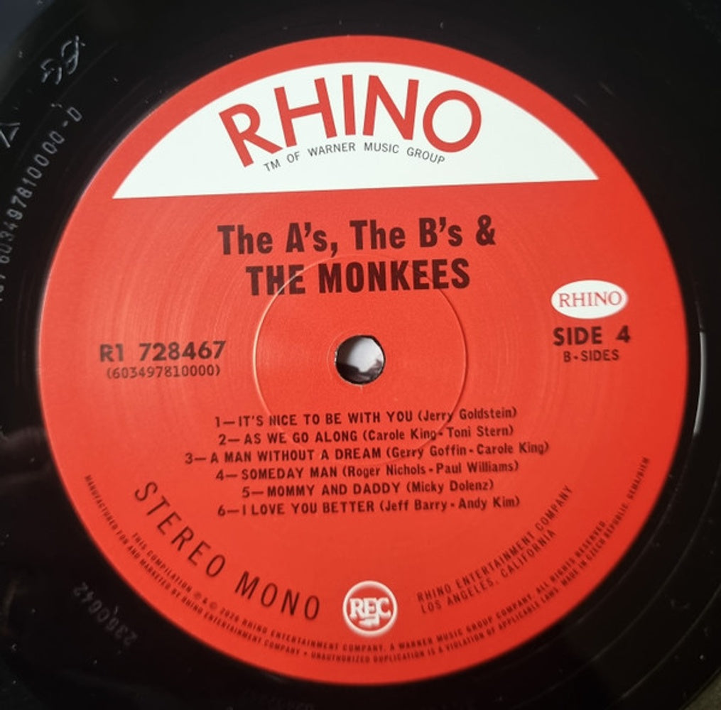 The Monkees – A's The B's & The Monkees (2-LP Vinyl) Vinyl Record