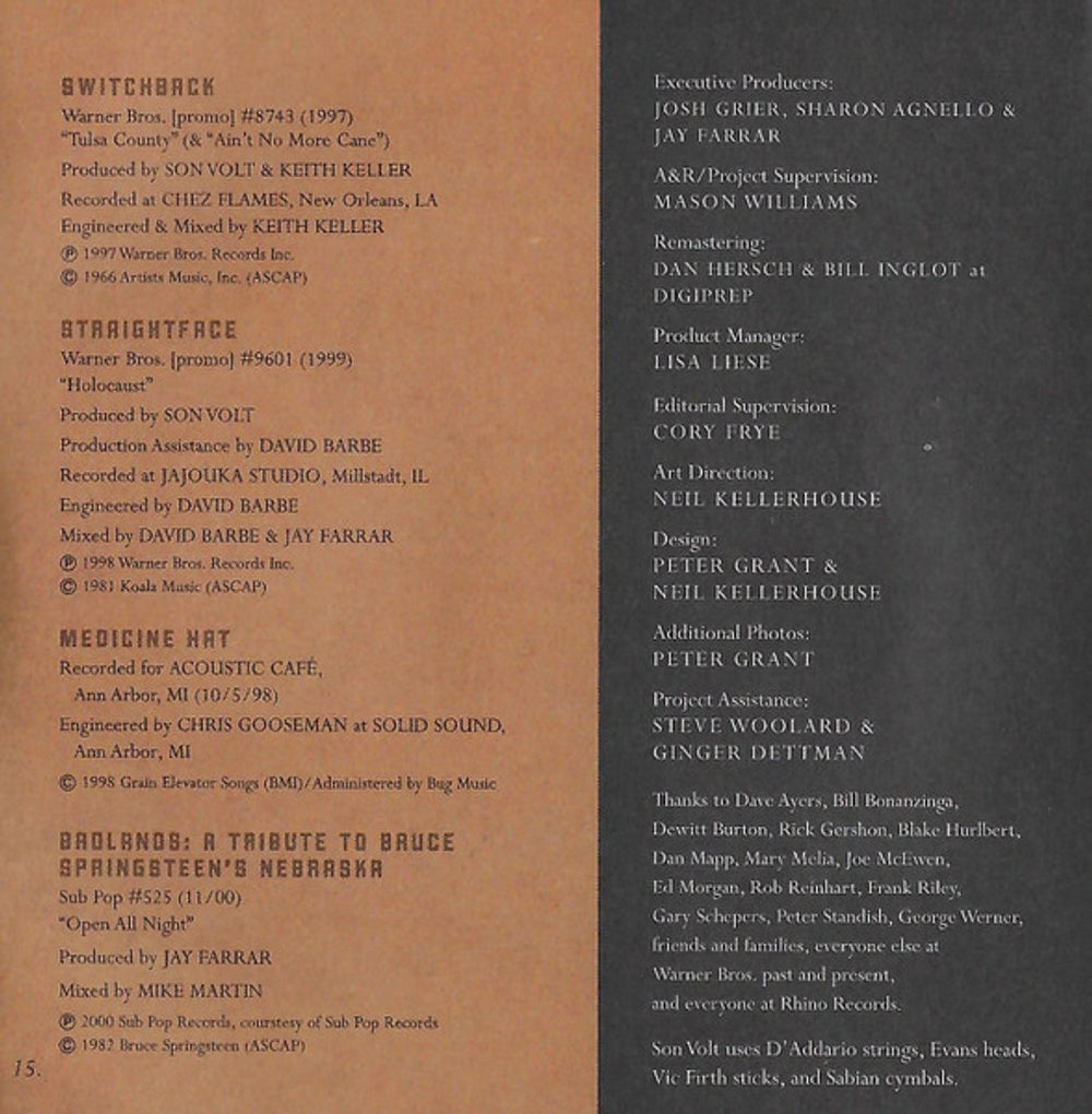 Son Volt – Retrospective: 1995-2000 Music CD