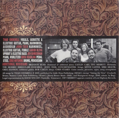 Thad Cockrell – Warmth and Beauty Music CD