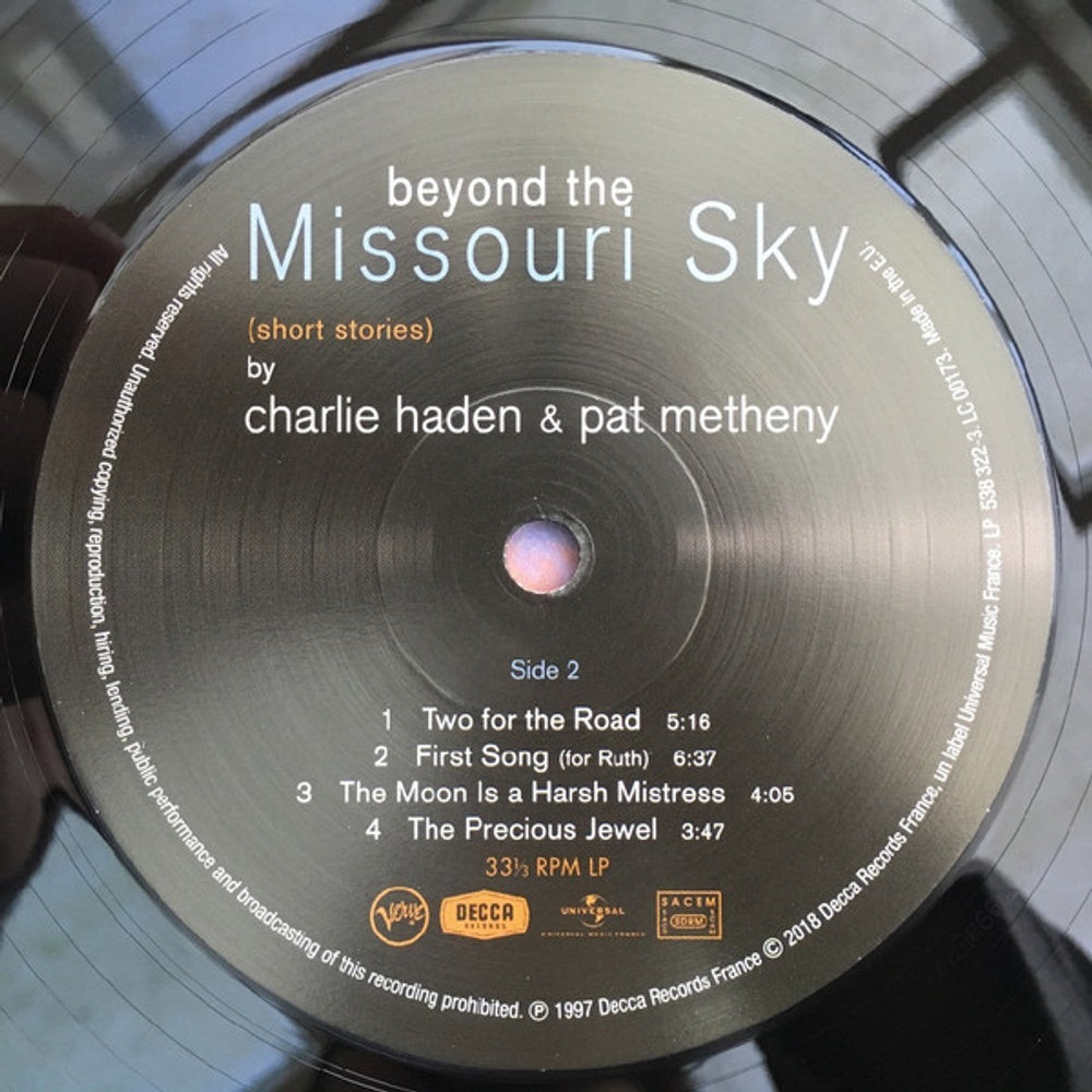Charlie Haden & Pat Metheny – Beyond The Missouri Sky (2-LP Vinyl) Vinyl Record