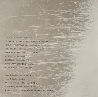 His Name Is Alive – Mouth By Mouth Music CD