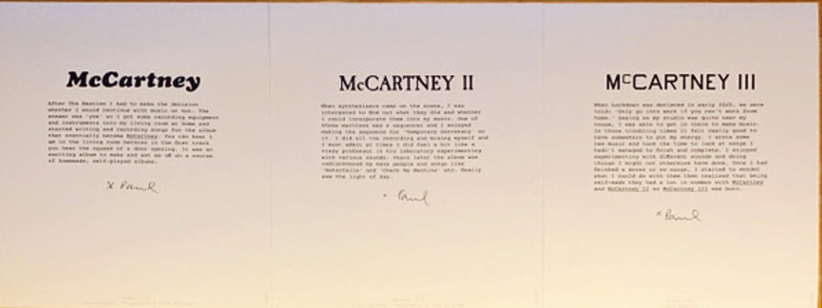 Paul McCartney – McCartney I / II / III (3-LP Vinyl) Vinyl Record