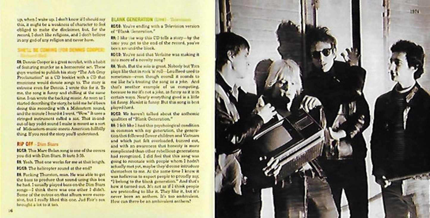 Richard Hell – Spurts: The Richard Hell Story Music CD