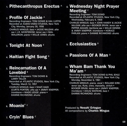 Charles Mingus – Very Best of Charles Mingus Music CD