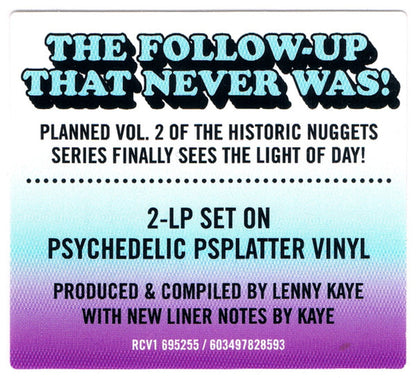 Nuggets – Original Artyfacts From The First Psychedelic Era (1965-1968), Vol. 2 (Blue Psychedelic 2-LP Vinyl) Vinyl Record