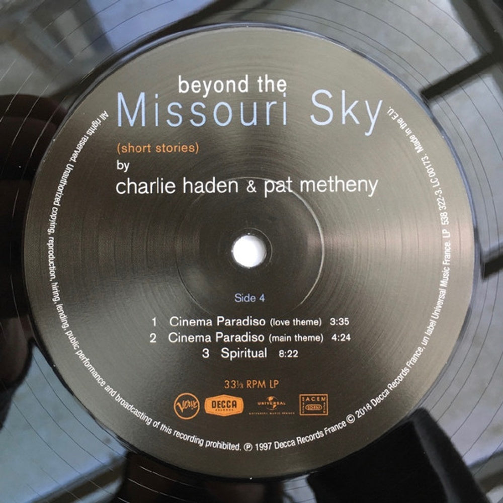 Charlie Haden & Pat Metheny – Beyond The Missouri Sky (2-LP Vinyl) Vinyl Record