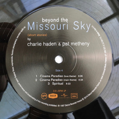 Charlie Haden & Pat Metheny – Beyond The Missouri Sky (2-LP Vinyl) Vinyl Record