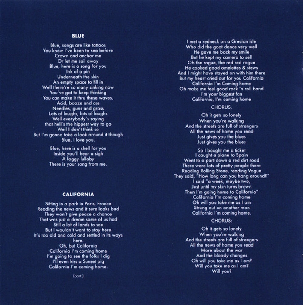 Joni Mitchell – Blue (SACD CD) Music CD