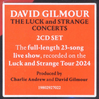 David Gilmour – The Luck And Strange Concerts (2-CD)