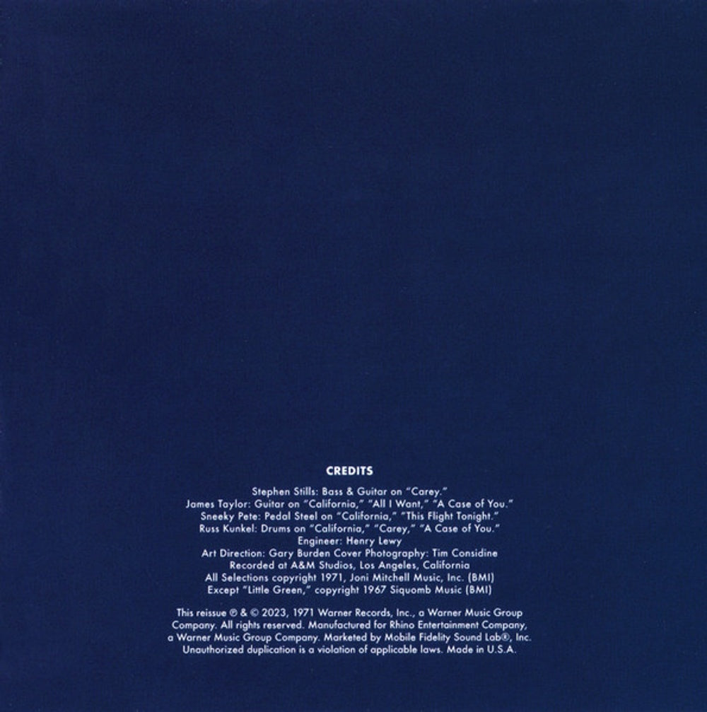 Joni Mitchell – Blue (SACD CD) Music CD