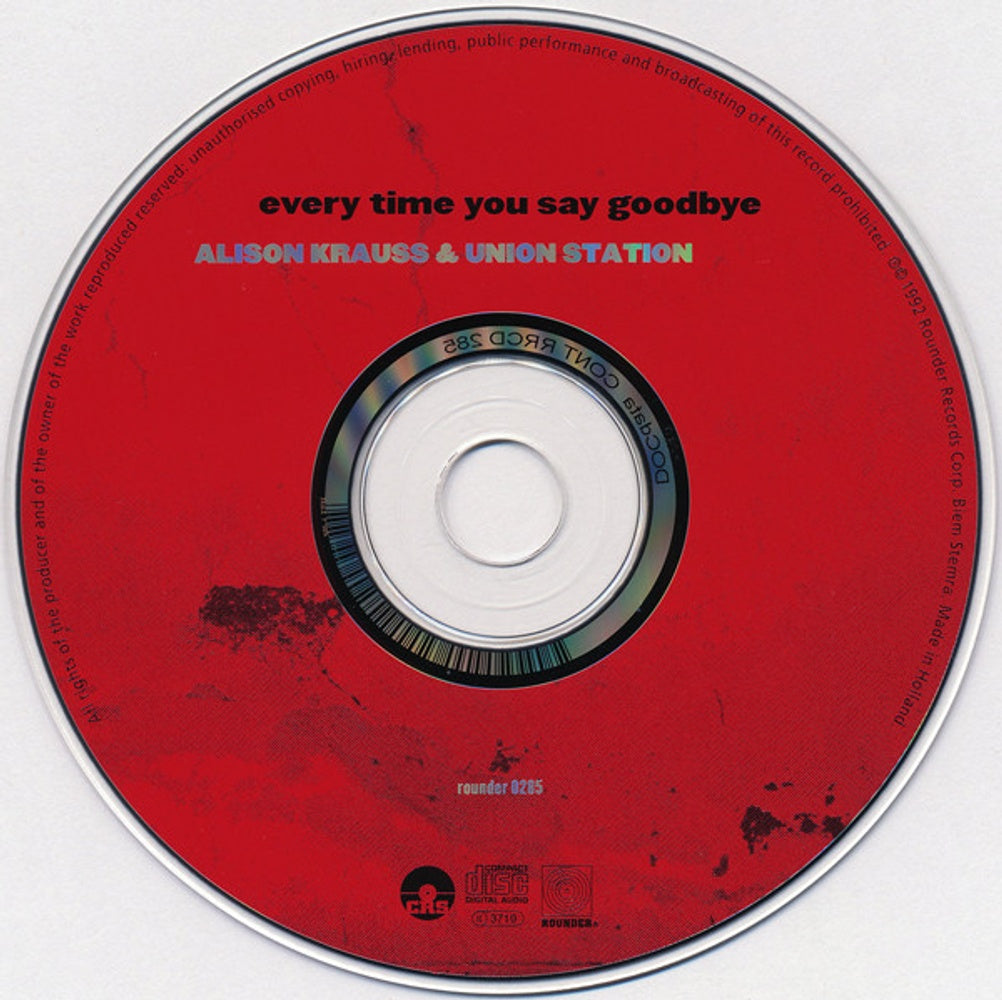 Alison Krauss & The Union Station – Every Time You Say Goodbye Music CD