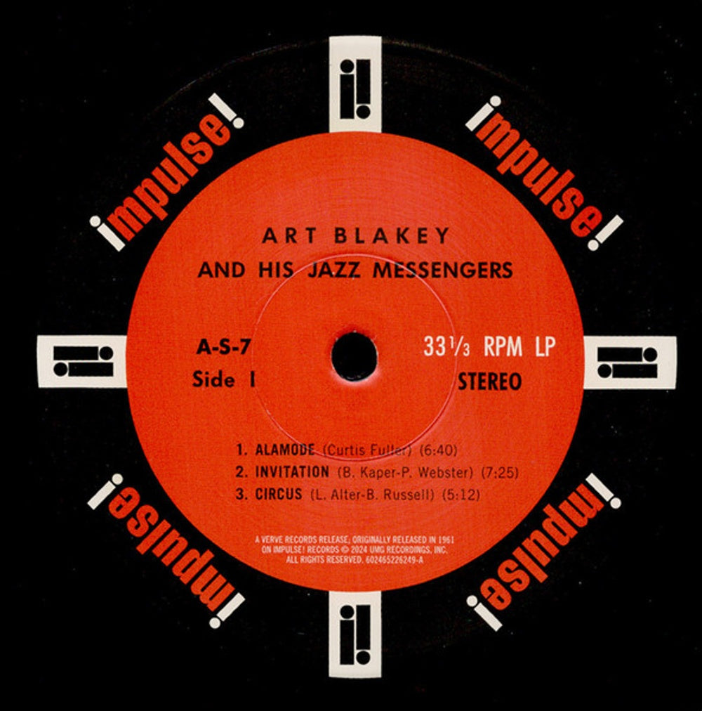 Art Blakey & His Jazz Messenger – impluse! (LP Vinyl) Vinyl Record